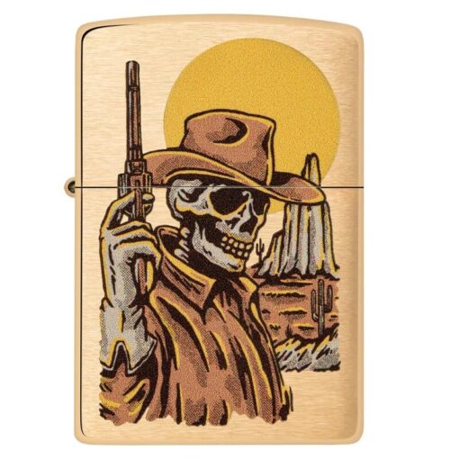 Bricheta Zippo Wild West Skeleton Design 48519